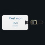 Etiqueta De Bagagem padrinho do noivo adicionar nome texto despedida d<br><div class="desc">desenho</div>