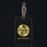 Etiqueta De Bagagem Padrinhos de casamento Russos do Monograma do West<br><div class="desc">Presentes personalizados para padrinhos de casamento e melhor homem com o tema do cowboy ocidental. Decorado com chapéu de cowboy com fonte ocidental antiga. O texto e a cor são editáveis usando a Ferramenta Design para ajustado da sua ocasião. Obtenha este presente personalizado para casamento, despedida de solteiro, festa de...</div>