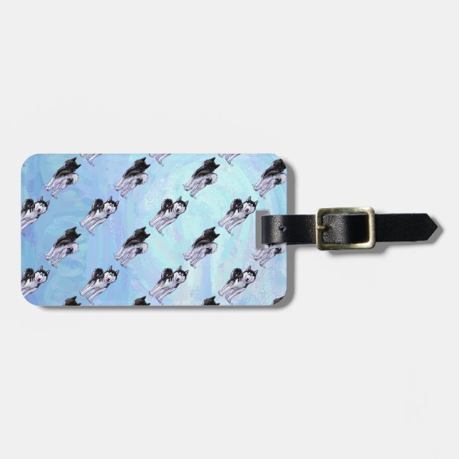 Etiqueta De Bagagem Padrões roncos (Frente Horizontal)