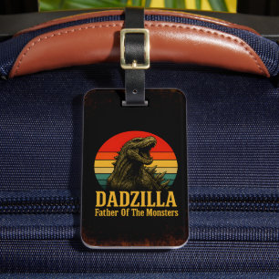 Etiqueta De Bagagem Pai Dadzilla Do Dia de os pais Dos Monstros