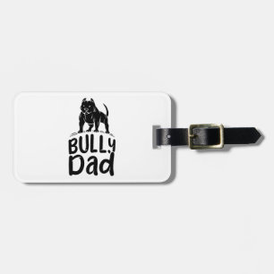 Etiqueta De Bagagem Pai Valentão Orgulhoso Dono de American Bully