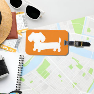 Etiqueta De Bagagem Pais Dachshund Gift Doxie Viagem de Caninos
