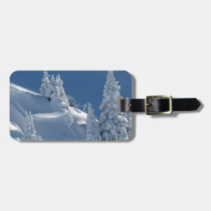 Etiqueta De Bagagem Paisagem da neve