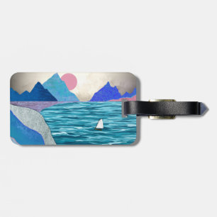 Etiqueta De Bagagem Paisagem de Cave-vela