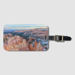 Etiqueta De Bagagem Paisagem de Inverno do Bryce Canyon 