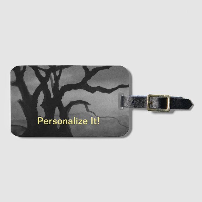 Etiqueta de bagagem paisagística rural (Frente Horizontal)