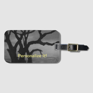 Etiqueta de bagagem paisagística rural