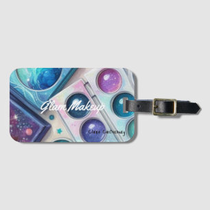 Etiqueta De Bagagem Paleta de Maquiagem Glam Sparkle