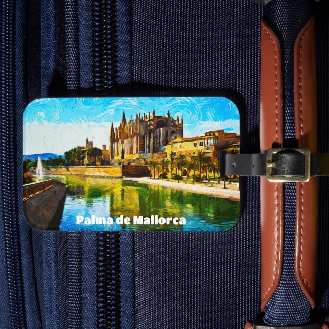 Etiqueta De Bagagem Palma de Maiorca Baleares (Frente Insitu 4)