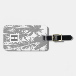 Etiqueta De Bagagem Palmeiras num Design Posterizado