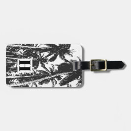 Etiqueta De Bagagem Palmeiras num Design Posterizado