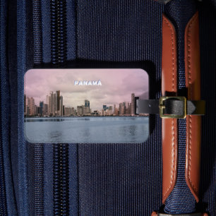 Etiqueta De Bagagem Panamá Skyline