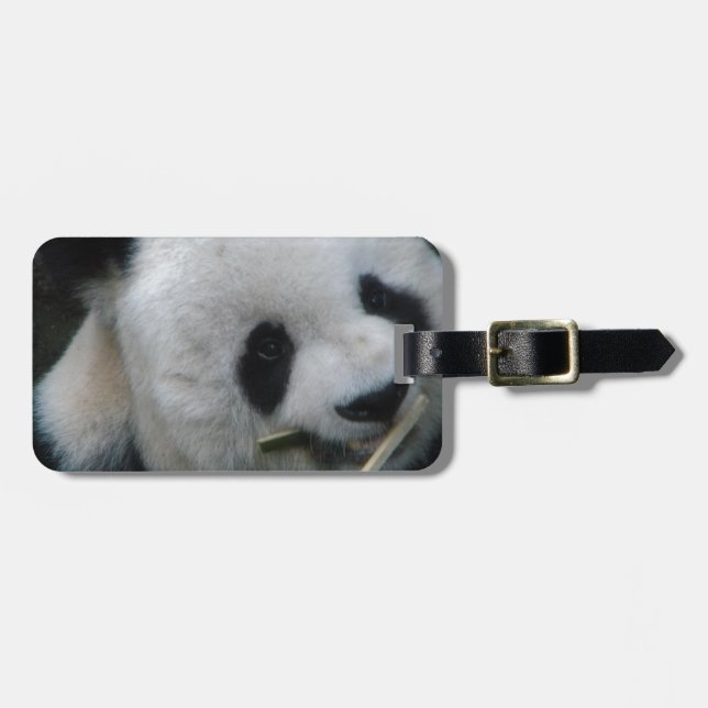 Etiqueta De Bagagem Panda (Frente Horizontal)