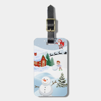 Etiqueta De Bagagem Papai Noel revolta o natal