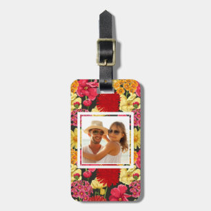Etiqueta De Bagagem Papel de parede floral da foto feita sob encomenda
