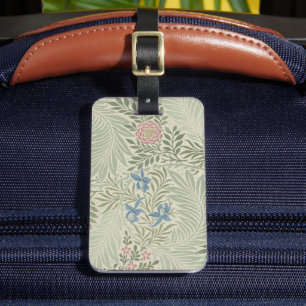 Etiqueta De Bagagem Papel de Parede Floral Larkspur de William Morris