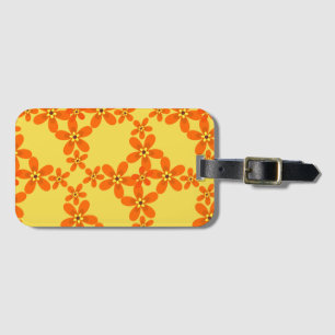 Etiqueta De Bagagem papel de parede retrô laranja 1970