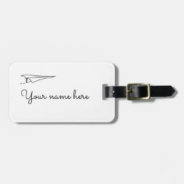 Etiqueta De Bagagem paper airplane