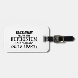 Etiqueta De Bagagem Para trás longe do Euphonium