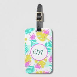 Etiqueta De Bagagem Paraíso Pastel Monogramado