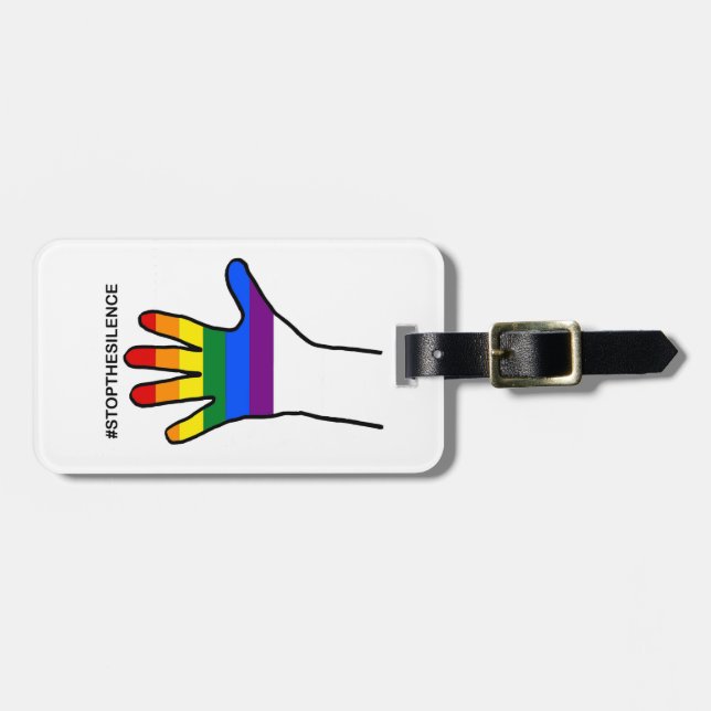 Etiqueta De Bagagem pararcomosilêncio orgulho (Frente Horizontal)