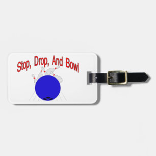 Etiqueta De Bagagem Pare a bacia da gota