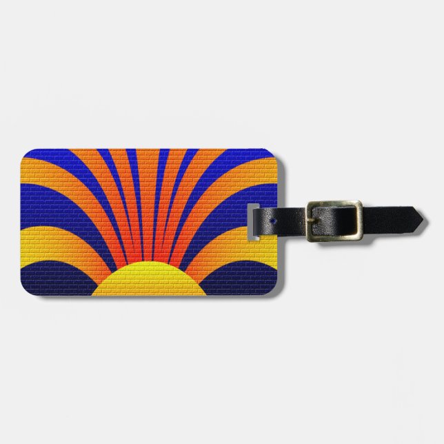 Etiqueta De Bagagem Parede Sunset (Frente Horizontal)
