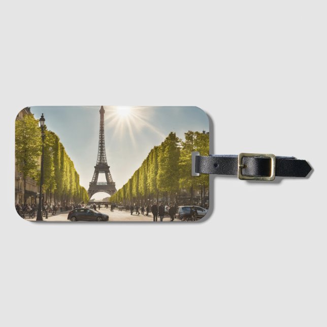 Etiqueta De Bagagem Paris (isParis6) (Frente Horizontal)