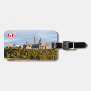 Etiqueta De Bagagem Parliament Hill em Ottawa - Ontário, Canadá
