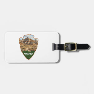 Etiqueta De Bagagem Parque Nacional Badlands Arrowhead