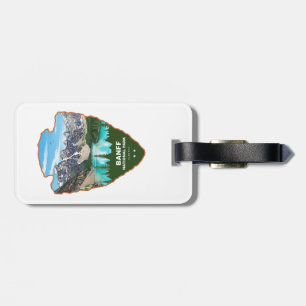 Etiqueta De Bagagem Parque Nacional Banff Alberta Arrowhead