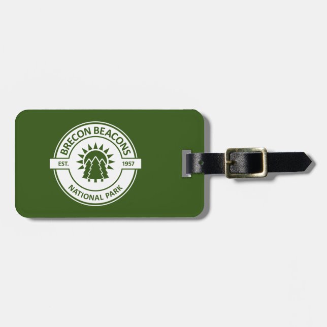 Etiqueta De Bagagem Parque Nacional Brecon Beacons (Frente Horizontal)