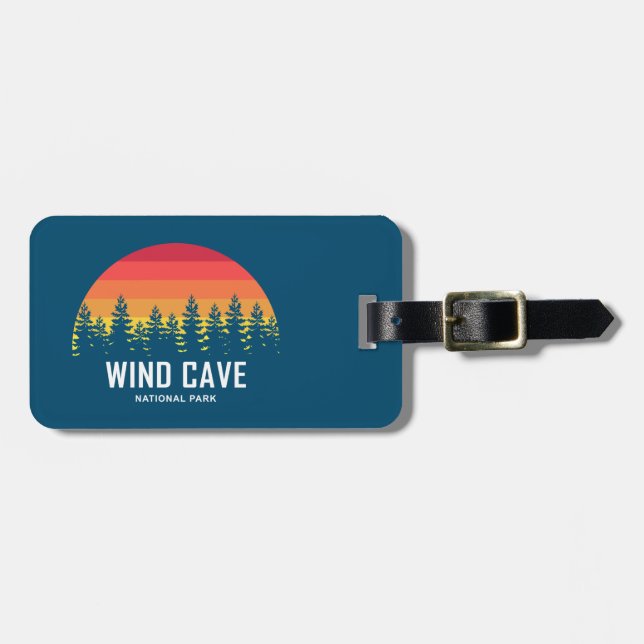Etiqueta De Bagagem Parque Nacional da Caverna Eólica (Frente Horizontal)