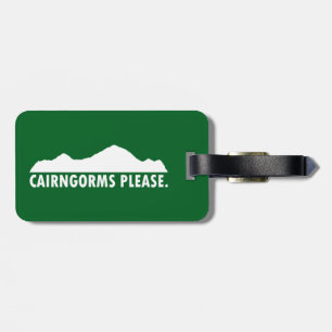 Etiqueta De Bagagem Parque Nacional do Cairngords, por favor