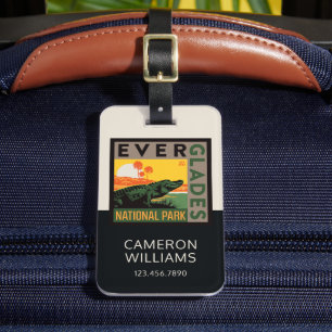 Etiqueta De Bagagem Parque Nacional Everglades   Flórida
