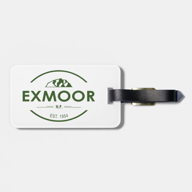 Etiqueta De Bagagem Parque Nacional Exmoor (Traseira Horizontal)