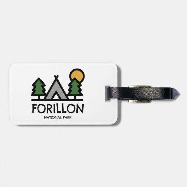 Etiqueta De Bagagem Parque Nacional Forillon (Traseira Horizontal)
