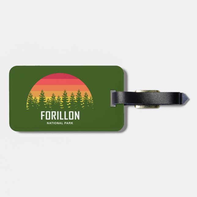 Etiqueta De Bagagem Parque Nacional Forillon (Traseira Horizontal)