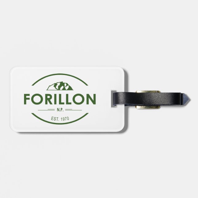 Etiqueta De Bagagem Parque Nacional Forillon (Traseira Horizontal)