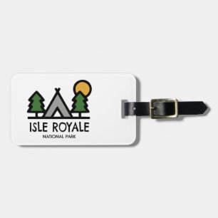 Etiqueta De Bagagem Parque Nacional Isle Royale