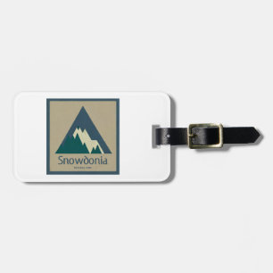 Etiqueta De Bagagem Parque Nacional Rústico de Snowdonia