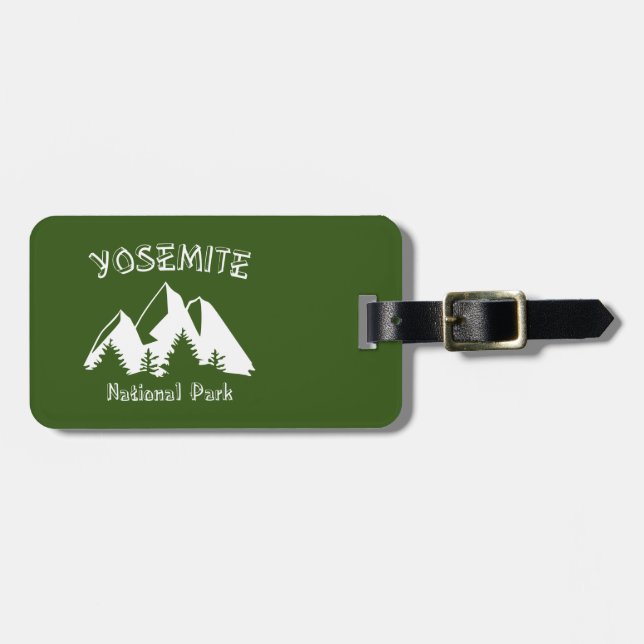 Etiqueta De Bagagem Parque Nacional Yosemite (Frente Horizontal)