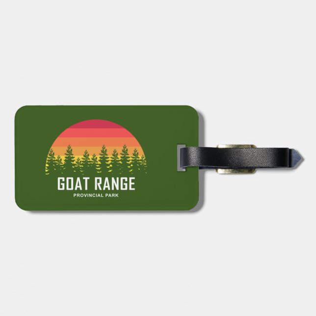 Etiqueta De Bagagem Parque Provincial de Goat Range (Traseira Horizontal)
