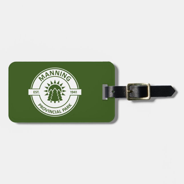 Etiqueta De Bagagem Parque Provincial de Manning (Frente Horizontal)