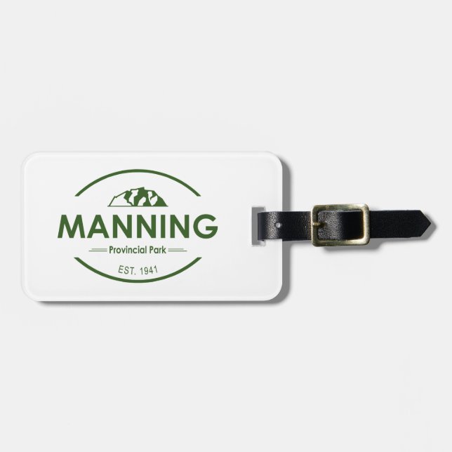 Etiqueta De Bagagem Parque Provincial de Manning (Frente Horizontal)