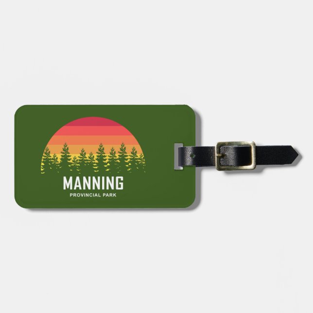 Etiqueta De Bagagem Parque Provincial de Manning (Frente Horizontal)