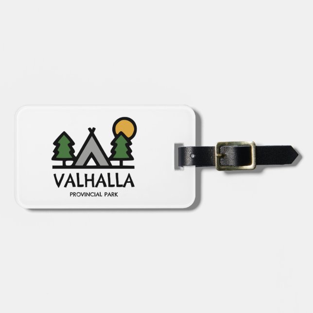 Etiqueta De Bagagem Parque Provincial de Valhalla (Frente Horizontal)