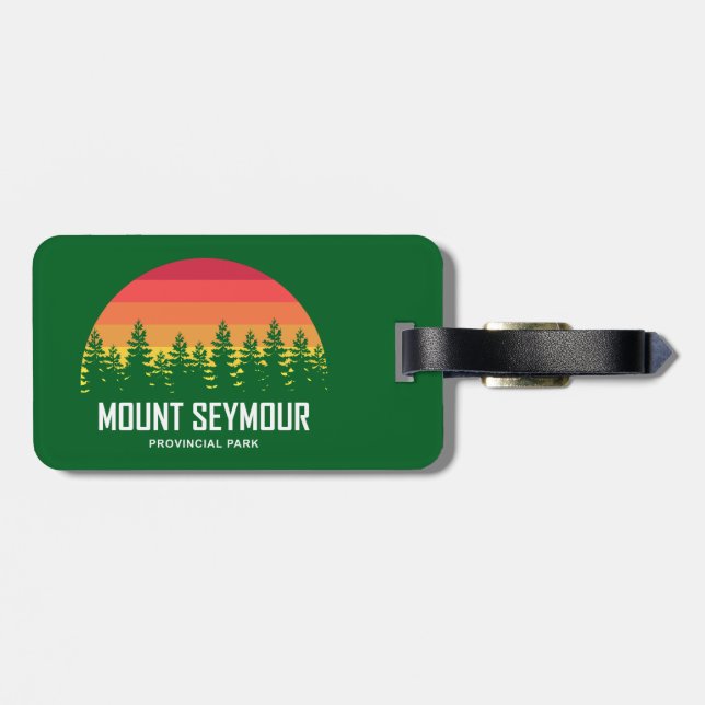 Etiqueta De Bagagem Parque Provincial Mount Seymour (Traseira Horizontal)