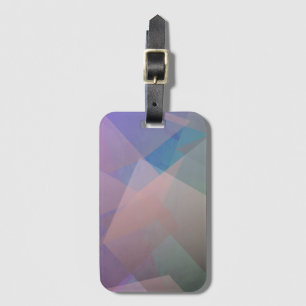 Etiqueta De Bagagem Partículas voadoras de abstrato   Formas geométric