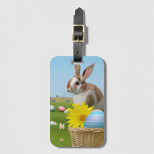 Etiqueta De Bagagem Páscoa coelhinho bonitinho por um humor positivo